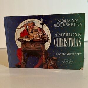 Norman Rockwell’s American Christmas postcard book 30 full color postcards